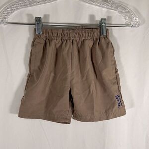 Tapout Shorts Boys 2T Brown Pull On Pockets 3.5" Inseam Elastic Waist